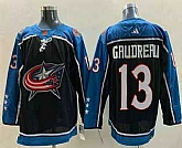 Men's Columbus Blue Jackets #13 Johnny Gaudreau Black 2022 Reverse Retro Stitched Jersey,baseball caps,new era cap wholesale,wholesale hats